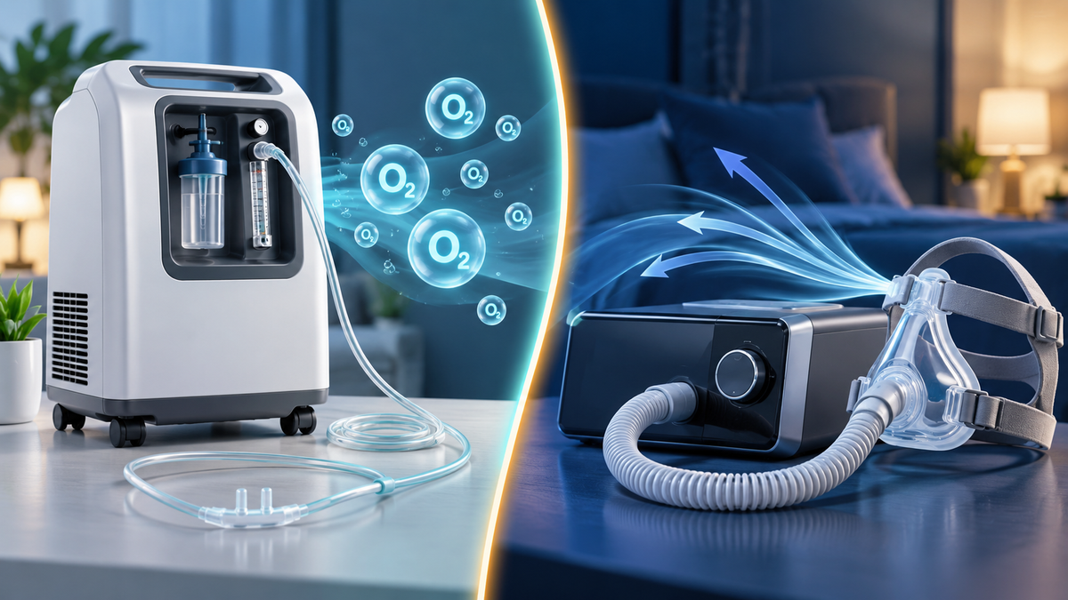 Oxygen Concentrator vs CPAP Machine: Different Devices for Different Problems