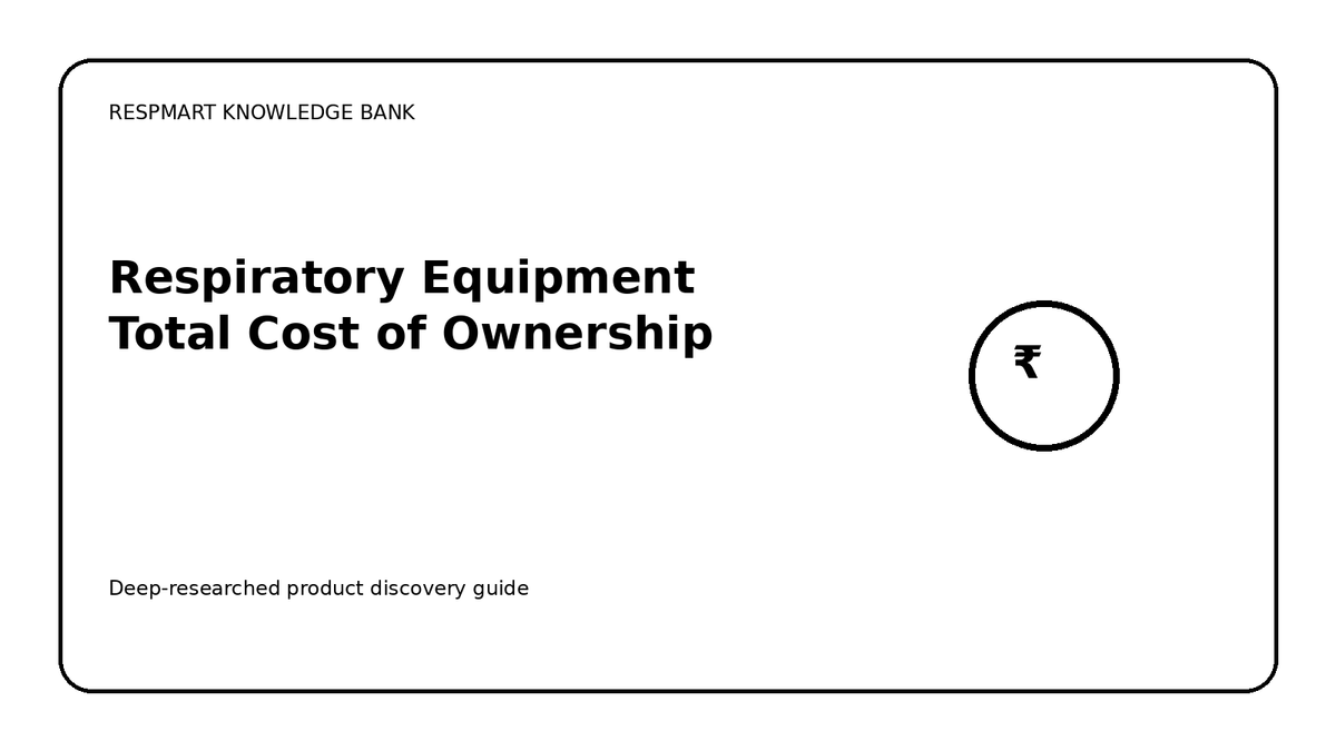 Respiratory equipment total cost of ownership guide