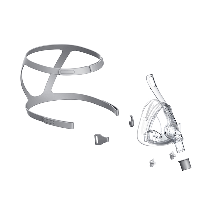 BMC F4 Full Face Mask disassembled.