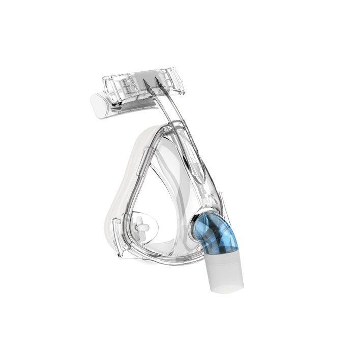 BMC F2 Full Face Mask with Standard Elbow for Non-Invasive Ventilation Therapy.