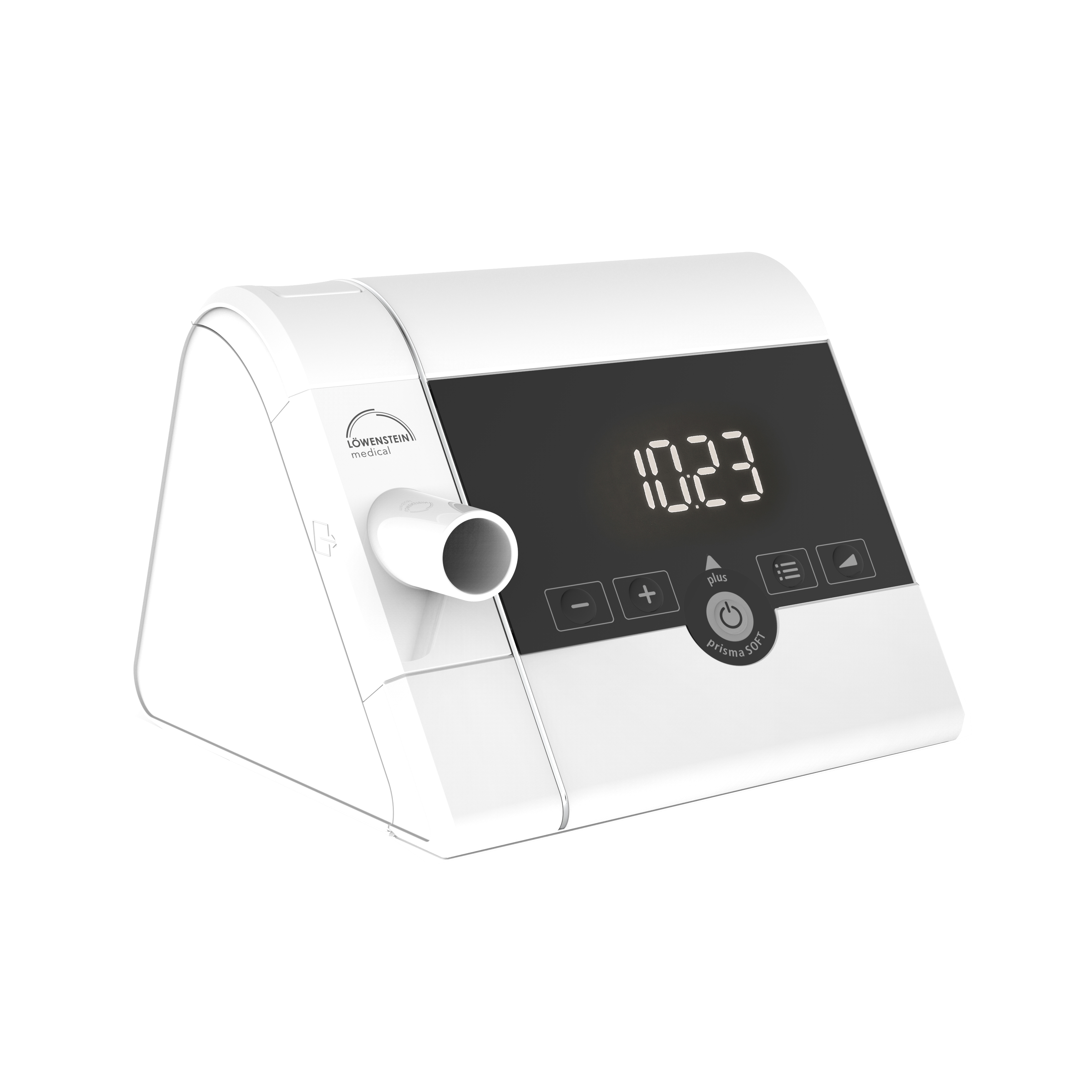 German-made Lowenstein prismaSMART auto CPAP on a white background