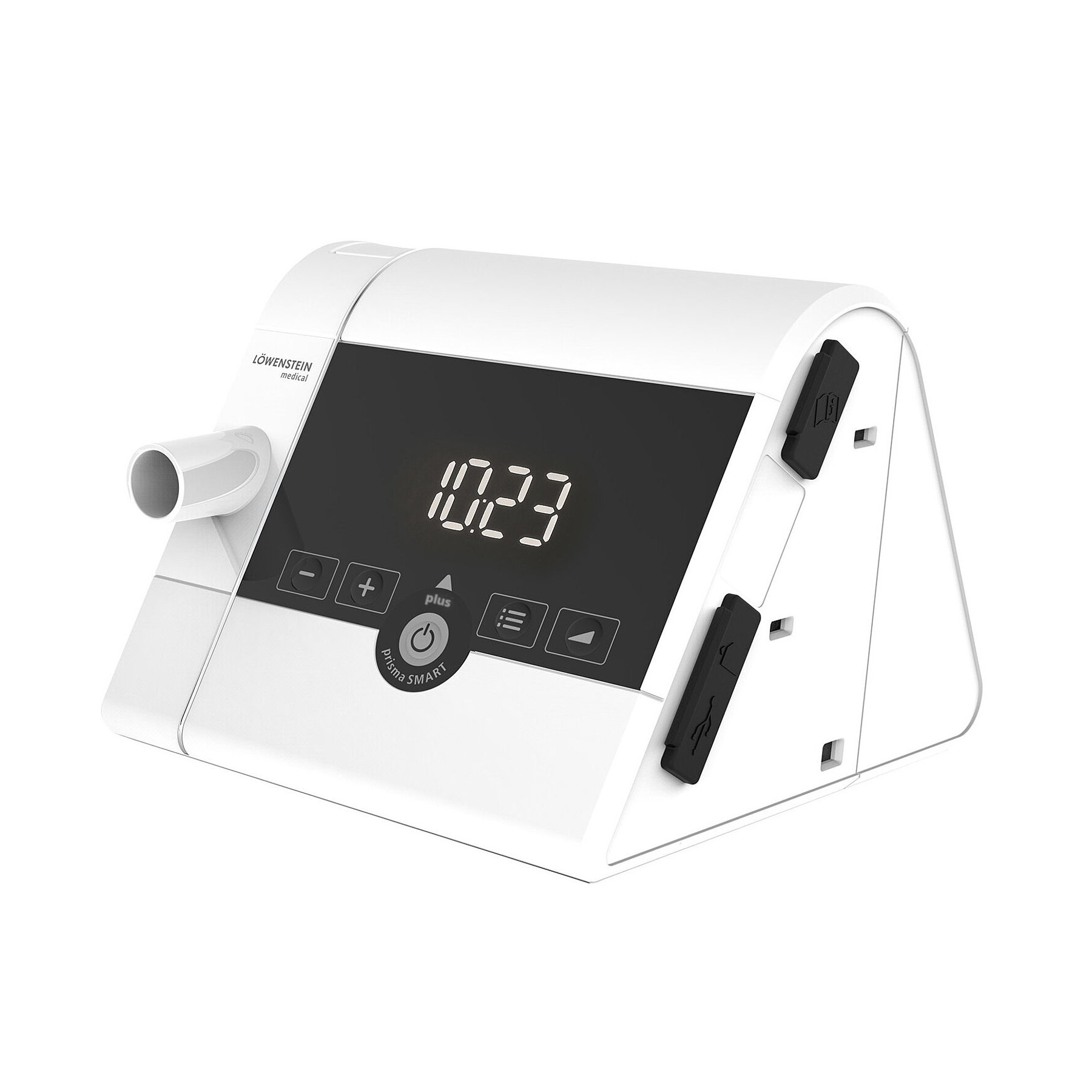 Lowenstein prismaSmart Auto CPAP on a white background