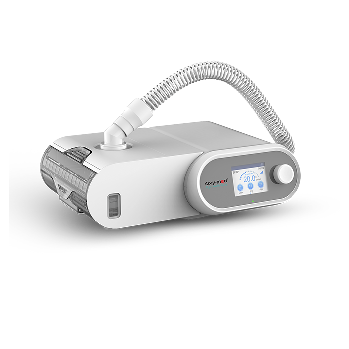 Oxymed SleepEasy Auto CPAP with removable humidifier compartment.