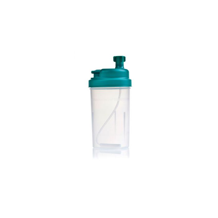 Side view of the Hudson Humidifier Bottle used for humidification during oxygen therapy.