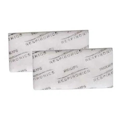 Philips Respironics disposable ultra-fine filters on white background