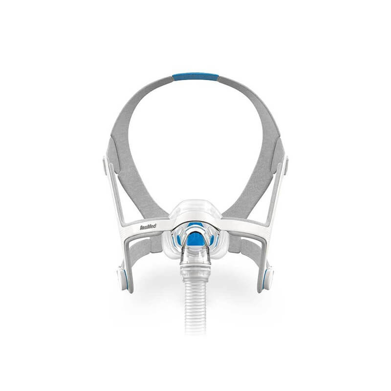 ResMed AirFit N20 Nasal Mask with Headgear and Magnetic Clips for Effective CPAP Therapy.